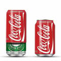 Silikon Coca-Cola-överdrag Coca-Cola-burkskydd Coca-Cola-koppöverdrag, Röd, 355 ml