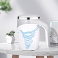Miniatyrbild 5 av 8: 380ML Självrörande Kaffe Mugg Automatisk Magnetisk Omrörning Kaffe Mugg Roterande Hem Kontor Resa Omrörning Kopp White