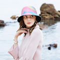 Miniatyrbillede 6 af 6: Unisex Sommer Bucket Hat til Kvinder Mænd Bomuld Vendbar Dobbeltsidet Bær Tie Dye Bucket Hats Fisker Strand Solhat