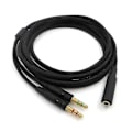 Miniatyrbillede 1 af 5: 2020 Ny udskiftning 3,5 mm Universal 2 i 1 Gaming Headset Audio Forlængerkabel til HyperX Cloud II/alpha/cloud Flight/core