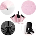 Miniatyrbillede 2 af 5: Rejse Paraply Regn Kompakt Foldbar UV Paraply til Solbeskyttelse Automatisk Åben Lukning Kvinder Paraplyer Pink