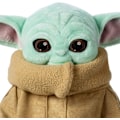 Miniatyrbild 4 av 5: Officiell mjuk plyschleksak, Star Wars The Mandalorian, Baby Yoda, 25 cm/9 tum, gosig leksak med klassisk mantel