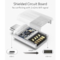 Miniatyrbild 4 av 6: USB3.2-adapter typ-c mobiltelefon surfplatta datakabel omvandlare huvud typec hane till usb hona omvandlare Silver
