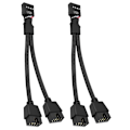 Miniatyrbillede 1 af 5: USB Header Splitter, 2 stk. USB 2.0 9-bens Hun til Dobbelt 9-bens Han Forlængerkabel, Bundkort 9-PIN USB2.0 Header Splitter Nylonflettet