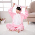 Pikkukuva 3 / 7: Syksy- ja talvi-flanelipuku miehille ja naisille, tähti-kani Koni-kani piirretty yhden osan pyjamapari kotikäyttöön Pink 140cm