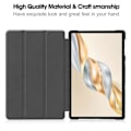 Miniatyrbillede 2 af 5: For Honor Pad X9 Pro Cover Anti-Drop Læder Stand Tablet Cover - Sort Black