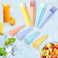 Pikkukuva 5 / 6: Jäätelötikku Muotit Popsicle Muotti - Jäätikku Muotit, Jäätelötikku Muotit Kansien kanssa, Joustavat & Kestävät & Uusiokäyttöiset & Helppo Puhdistaa