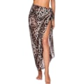 Miniatyrbild 2 av 10: Lång Sarong cover up dam Chiffon Strand Wrap LEOPARD PRINT leopard print leopard print