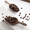 Miniatyrbillede 4 af 5: Helt Træsort Valnødde Kaffe Bønne Ske Te Ske Træske Træ Kaffe Ske