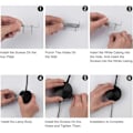 Miniatyrbillede 6 af 7: Væglampe med læselampe, LED-sengelampe med dæmpbar touch-kontakt