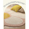 Miniatyrbilde 5 av 5: Blomst Rundt Teppe, Barnerom Gulvmatte, Sengside Plysj Teppe 80*80cm
