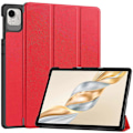 Miniatyrbild 1 av 5: För Honor Pad X9 Pro Fodral Anti-Fall Läder Ställ Tablet Skydd - Röd Red