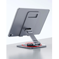 Miniatyrbillede 4 af 7: Tablet Stativ, Justerbar og Foldbar Aluminiumssvøvel Desktop Tablet Holder med 360 Graders Rotationsbase, Cradle Stativ