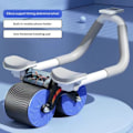 Miniatyrbillede 1 af 6: Plank Trainer Push Up Sundhedsmæssig Abdominal Hjul Automatisk Tilbageførsel Abdominal Muskeltræning Husholdningsmodel Ab Roller Blue - Timing
