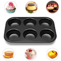 Miniatyrbillede 4 af 8: 6 Kopper Muffinbakke - Non-stick BPA Fri & Opvaskemaskine Sikker Cupcake Pan Sort