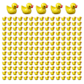 Miniatyrbillede 9 af 10: 100/200 gule mini gummiande 100 stk gule 100 stk 100pcs yellow 100pcs