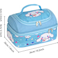 Miniatyrbild 2 av 6: Anime Cinnamoroll, Melody, Kuromi Lunch Bag för män och kvinnor, läckagesäker lunchlåda, stor facklunchbehållare, väska för arbete och resor A