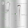 Miniatyrbilde 3 av 7: 12 stk teltplugger, 18 cm metall kraftige teltkroker - Aluminiumlegering camping hardt underlag plugger for camping, reiser, hage og fotballnett presenning