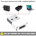 Miniatyrbild 4 av 5: USB till USB C-adapter 2-pack, Typ C hona USB A hane-omvandlare laddare för Apple Watch Series 7 8, iPhone 11 12 13 14 15 Pro Max