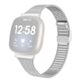 Miniatyrbilde 1 av 5: For Fitbit Versa 4/Sense 2 klokke i rustfritt stål Milanese Smart Band Watch erstatning