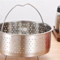 Miniatyrbillede 3 af 5: Rustfrit stål dampkoger Riskogegryde Dampkurv til trykkoger med håndtag Trykkoger R