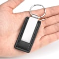 Miniatyrbillede 6 af 6: Sort Læder Nøglering Bil Nøgleholder Nøgle Ring Kæde Nøgleholder Hængende Ornament Læder Nøglering Nøgle Ring Holder