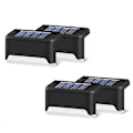 Miniatyrbillede 1 af 5: Solcelle LED Dæk Lys Udendørs Sti Have Trappe Trin Hegn Væglampe Hjem 4pcs