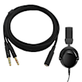 Miniatyrbilde 3 av 5: 2020 Nytt Erstatningskabel 3,5 mm Universal 2-i-1 Spillhodetelefon Lydforlengelseskabel For Hyperx Cloud Ii/alpha/cloud Flight/core