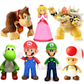Miniatyrbild 2 av 4: Super Mario Bros Luigi Wario Donkey Kong PVC Actionfigurer Gorilla Gorilla