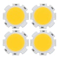 Pikkukuva 1 / 4: Geore 4x 5w Chip Light Pyöreä Cob Super Bright Led Light Led Lamput Lampunpolttimot Lämmin Valkoinen Dc15-17v
