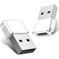 Miniatyrbild 1 av 5: USB till USB C-adapter 2-pack, Typ C hona USB A hane-omvandlare laddare för Apple Watch Series 7 8, iPhone 11 12 13 14 15 Pro Max