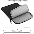 Miniatyrbillede 4 af 8: 9-11 tommer tablet sleeve taske bæretaske passer til nye 11-tommer iPad Pro M4/iPad Air M2 2024, iPad Air 5/4/3 10.9\"/10.5\", iPad Pro Black