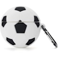 Miniatyrbillede 1 af 4: Kompatibel med Football Airpods Case 1/2, Børn Teenagere Piger Drenge Silikon Sjov Kawaii Sød Tegneserie 3D Beskyttende (Fodbold)