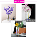 Miniatyrbild 5 av 6: Vas för blommor Färgglad glasvas Iriserande glasvas ins Modern glas Hög vas dekor modern för hemmakontor Vardagsrum