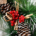 Miniatyrbillede 5 af 9: Kunstig Julekrans Farverig Smuk Væghængt Dørkrans Til Fordør Fest Dekoration C C