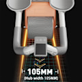 Miniatyrbillede 3 af 6: Plank Trainer Push Up Sundhedsmæssig Abdominal Hjul Automatisk Tilbageførsel Abdominal Muskeltræning Husholdningsmodel Ab Roller Orange