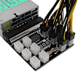 Miniatyrbillede 2 af 5: PCI-e 6-pins Strømadapter Breakout Board Konverter 12V til Ethereum Btc Antminer Miner Mining Server PSU GPU