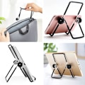 Miniatyrbillede 6 af 7: Justerbar Tablet Stativholder, Skridsikker Foldbar Holder Cradle Passer til 9-12,9\" Tablets, iPad, Samsung og Kindle Fire, Stativ