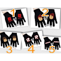 Miniatyrbillede 2 af 9: Roblox sorte strikkede handsker med touch-funktion Touch Glove Black Model 2 Model 2