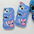 Pikkukuva 1 / 5: iPhone 6/7/8/SE/XR/11/12/13/15 -kotelo, söpö Lilo & Stitch -teemainen pehmeä silikoninen suojakotelo 6 7 8 SE XR