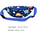 Pikkukuva 5 / 5: Dinosaur Fanny Pack, Lasten Vyölaukku Piirretty Hipsack Vyölaukku Vyölaukku Fanny Pack Kangas Nylon Rahavyö Ristiriimu
