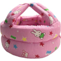 Miniatyrbillede 2 af 6: Babyhjelm Spædbarnshovedbeskytter Toddler Beskyttelseshue Bomuld Justerbar Sikkerhedshjelm til at Lære at Klatre og Gå Pink Rabbit