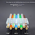 Miniatyrbilde 4 av 5: 100 stk 8p8c Rj45 Ethernet-kabler Modulær plugg Nettverkstilkobling