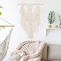 Pikkukuva 5 / 5: Makrame-seinävaate Tapetti Seinäkoriste Boho-tyyli Boheemi Kudottu