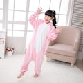 Pikkukuva 6 / 7: Syksy- ja talvi-flanelipuku miehille ja naisille, tähti-kani Koni-kani piirretty yhden osan pyjamapari kotikäyttöön Pink 140cm