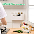 Miniatyrbild 5 av 6: 2 st självhäftande förvaringslådor för väggmontering, förvaringslåda för köksskåp, badrum, kylskåp, småsaker