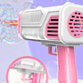 Miniatyrbild 4 av 8: Bubbelblåsare 36 hål Elektrisk bubbelpistol leksak med lampor Bärbar fläkt Automatisk bubbelmaskin Sommar utomhusleksak Present till barn