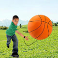 Miniatyrbillede 4 af 4: Tilbagefjedrende håndledsbold, Fjederbold på snor, Håndledsbold til sport, Håndledsrem-bold, øvelser til reaktion Basketball