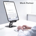 Miniatyrbillede 2 af 6: Stativ 360° Rotations-, Justerbar Skærm Tablet Stativ Holder til Skrivebord Bærbar Kontor Kompatibel med iPad Pro 10.5, 11, 12.9