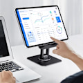 Miniatyrbilde 6 av 6: Stativ 360° Rotasjon, Justerbar Monitor Tablett Stativ Holder for Skrivebord Bærbar Kontor Kompatibel med iPad Pro 10.5, 11, 12.9
